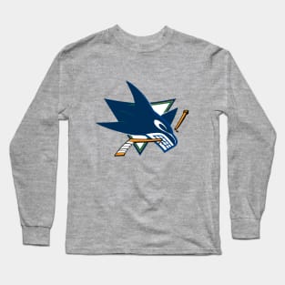 Sharks Canucks Logo Mashup Long Sleeve T-Shirt